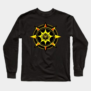 Celestial Compass Emblem - Guiding Star Crest Long Sleeve T-Shirt